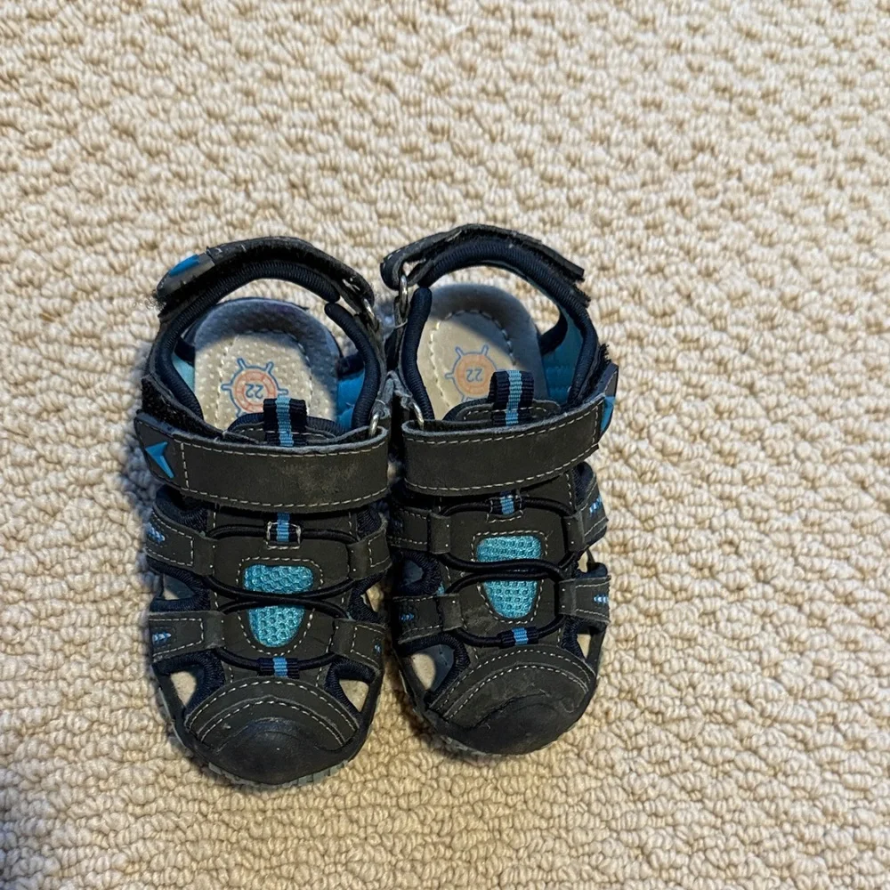 Kids Black and Blue Water Shoes